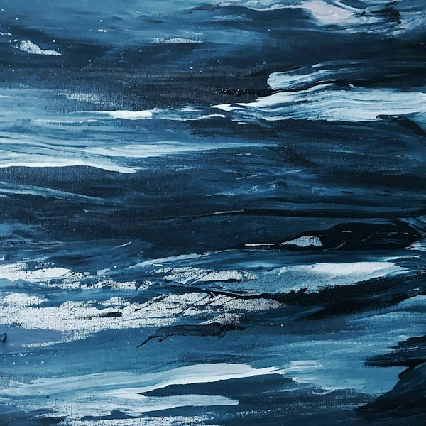 Brush painting close-up